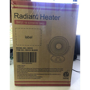 Antarctic Star Radiant Electric Space Heater 800W S5315 USED ONCE TESTED *READ